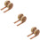 Moulure Coin De Autocollante Mousse Durable Marron 8