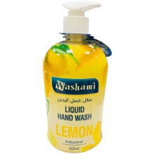 Washami Lemon Liquid Hand Wash | Antibacterial Hand Wash, Liquid Hand Soap, Citrus Hand Wash - 500ml