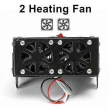 Calefactor y desempañador para coche de 12V/24V y 1000W con tecnología de calentamiento rápido para desempañar el parabrisas. Funcionam