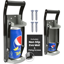 Can Crusher & Bottle Opener Wall Mounted with Handle