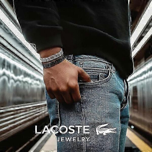 Βραχιόλι Petit Piqu Link από ανοξείδωτο ατσάλι - Unisex Ασημί Καθημερινής Χρήσης 2