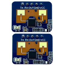 2 Pezzi HLK-LD2410C 24G Sensore di Presenza Umana Funzione BT App Modulo di Rilevamento  FMCW Rilevamento del Movimento A Onde Millimetriche