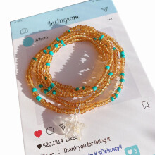 (beach) Women's Boho Colorful Beaded Stacked Bracelets Stylish Adjustables Layered Wristbands For Birthday Party