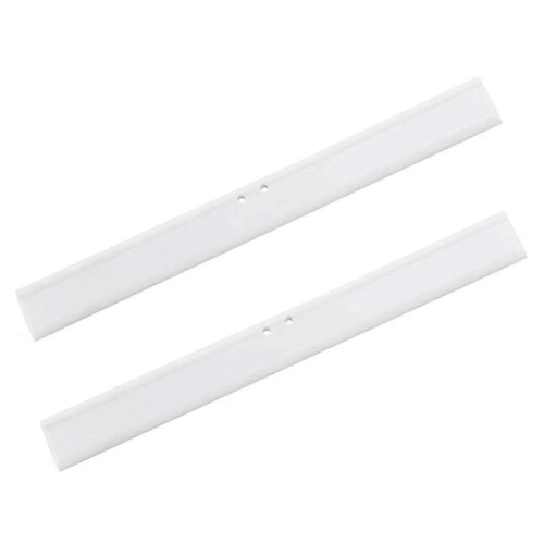 25 cm gummikant til bruserskraber, hvid silikone reservekant, 2 stk. SZRH