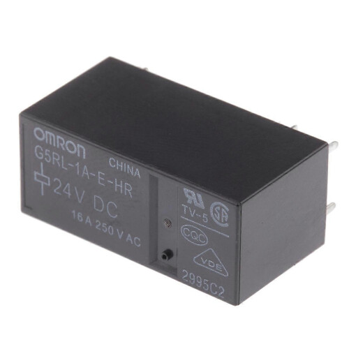 Relay Compatible With Omron SPST 24V DC 16A PCB Mount G5RL-1A-E-HR DC24