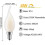 Dimmable Warm White Bulbs for Ambient Lighting, E14 4W Flame LED 10-Pack 2