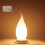 Dimmable Warm White Bulbs for Ambient Lighting, E14 4W Flame LED 10-Pack 5