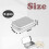 2 PCS Small Storage Box with Lid Rectangular Small Tin Boxes Metal Box with Lid Small Tin Box for Ho Edition 0708 2