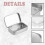 2 PCS Small Storage Box with Lid Rectangular Small Tin Boxes Metal Box with Lid Small Tin Box for Ho Edition 0708 3
