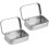 2 PCS Small Storage Box with Lid Rectangular Small Tin Boxes Metal Box with Lid Small Tin Box for Ho Edition 0708 1