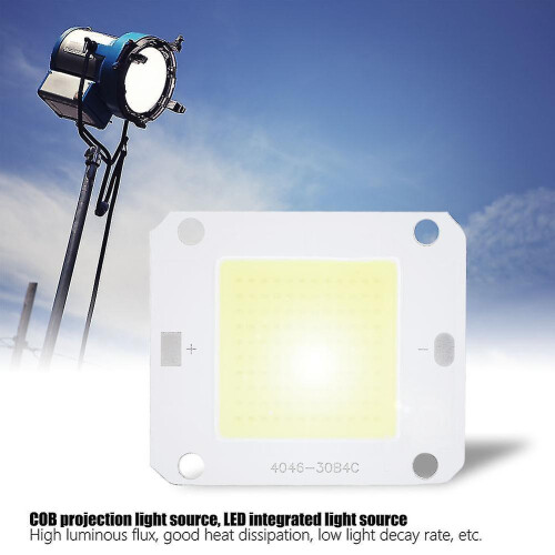 4 Pieces 50W Projection Light Source Long lasting Bright COB Integrated LED Light(White 6000-6500K) 2
