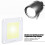 4 Pieces 50W Projection Light Source Long lasting Bright COB Integrated LED Light(White 6000-6500K) 4