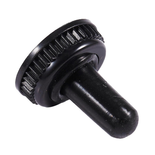 10 x Waterproof Toggle Switch Boot Cap Black Rubber Cover 6mm Diameter 1