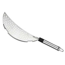 Half Moon Stainless Steel Pot Strainer Half Colander for Frying Pan Pots