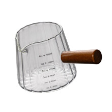 Espresso Glass Measuring Cup with Clear-180ml cloud milk cup