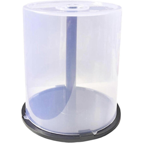 CD Storage Bucket Holds 100 Discs Clear Desktop Organizer For Bedroom DVD CD Storage 1