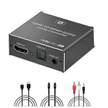 Extractor audio HDMI HDCP CEC + TOSLINK optic SPDIF + RCA 3.5mm 2025