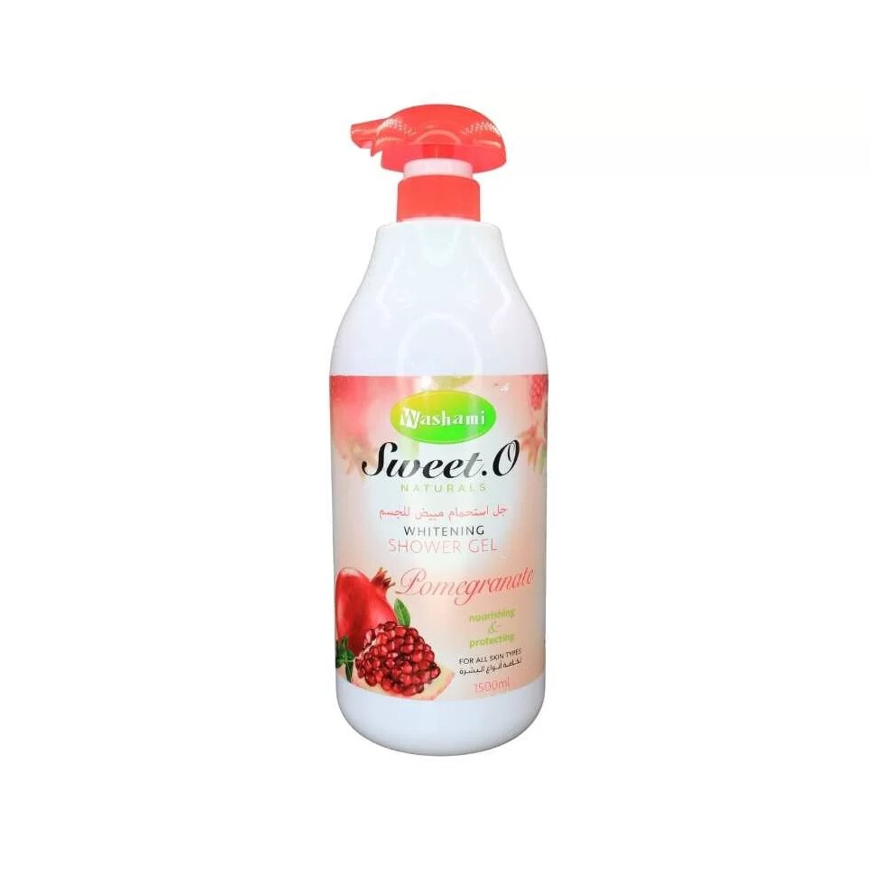 Washami Gel Douche Hydratant Ã  la Pulpe de Grenade | Produces Rich And Refreshing Lather -1500ml