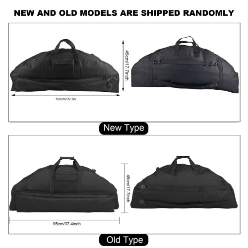 Bogenrucksack 100x45cm Schwarz Langbogen große Kapazität 2