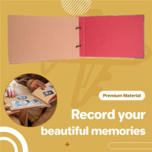 Handmade DIY Album Paste Vintage Tether Album My Adventure Book Family Scrapbook Photo Album