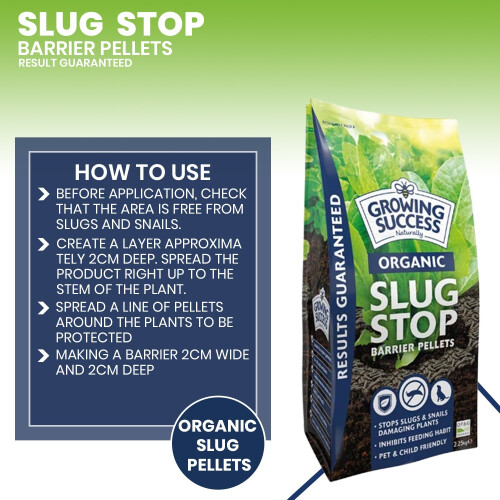 Growing Success Organic Slug Stop Barrier Pellets 2.25kg 1