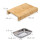 Bamboo Cutting Board with Juice Grooves and Trays 4