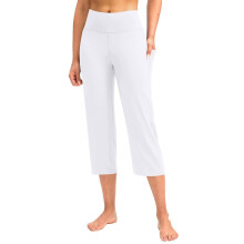 Women Soft High Waist Work Trousers Business Casual-White XXL