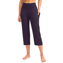 Women Soft High Waist Work Trousers Business Casual-Purple XXL