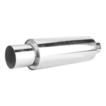 Silenciador de escape con diseño de punta quemada, reducción de ruido, material duradero, presión de retorno reducida para una mejora estética.