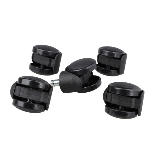 5 x Replacement Office Computer Chair Stem Swivel Castors Casters Wheels Black 1