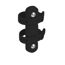 Bicycle Bottle Holder Adapter Silicone Road Bike Kettle Cage Conversion Base Without Hole Cycling Accessories Black