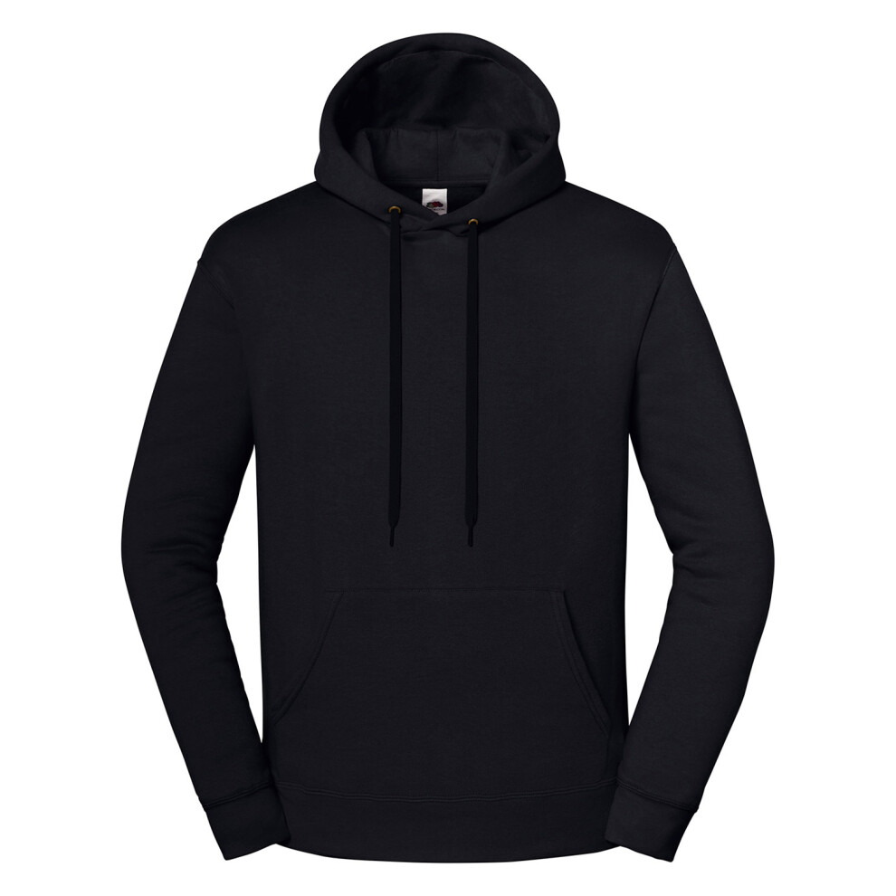 Fruit Of The Loom (4Xl, Black) Mens Iconic Premium Hoodie