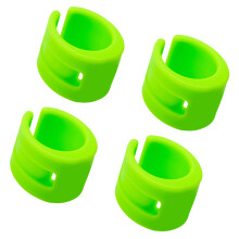 4lots Anti Impacts Rubber Bumpers for Bike Forks Block-Green