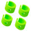 4pack Easyly Install Rubber Bumpers Protect Bike Frame-Green 1