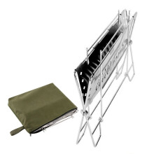 Trilateral Plan Untarnished Pliable Outdoor Stove Providing Tall