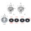 10Pieces Heavy Duty Universal Angled Grinder Backing-Type 1 2