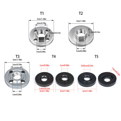 10Pieces Heavy Duty Universal Angled Grinder Backing-Type 1 1