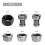Easy Installation Carbon Steel Chuck System Enhancing Work-5PCS 4