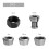 Easy Installation Carbon Steel Chuck System Enhancing Work-5PCS 5