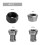 Easy Installation Carbon Steel Chuck System Enhancing Work-5PCS 6