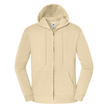 (3XL, Desert Sand) Fruit of the Loom Unisex Adult Iconic Premium Full Zip Hoodie