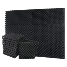 12 Pack Self-Adhesive Sound Proof Foam Panels, High Density Soundproof Wall Panels Egg Crate Sound Panels - 1.18x12x12In