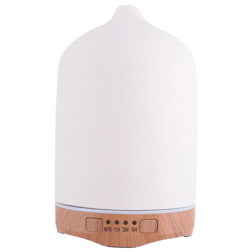 250ML Aromatherapy Essential Oil Diffuser Air Humidifier Cool with 7 Color LED Lights Ceramic Diffuser for Home-US Plug 2