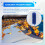 Gutter Cleaning Brush Roofing Tool with Telescopic Extendable Pole 8.2Ft Guard Cleaner Tool Easy Remove Leave, 9