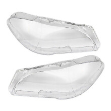 Izquierda + Derecha Compatible con Serie 5 F10 F18 528 535 550 2010-2016 Cubierta de lente de faro delantero Pantalla de faro de automó