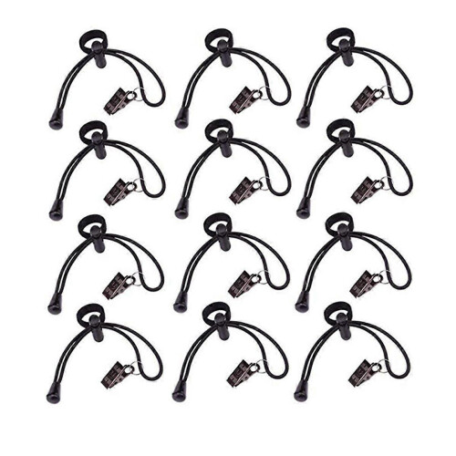 12pc Heavy Duty Spring Clamps Backdrop Clips Kit Adjustable Elastic Clamps Holders for Video Studio