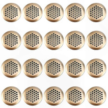 Grille d'aération circulaire pour meubles, armoires à chaussures, rangements, ventilation, dissipation de chaleur, conception double fa