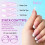 1Set Simple Snap On Nail Solid Color Coated Effortlessly-YS08 7