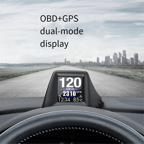 OBD+GPS Οδήγηση αυτοκινήτου A401 Ενδείξεις Ταχύμετρου Πίεσης Λαδιού Θερμοκρασία 1