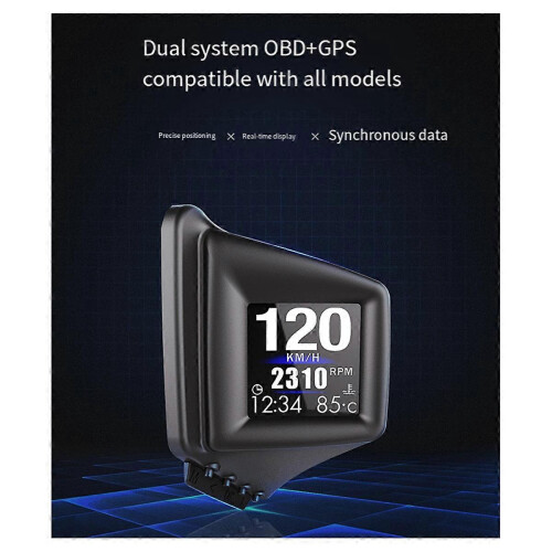 OBD+GPS Οδήγηση αυτοκινήτου A401 Ενδείξεις Ταχύμετρου Πίεσης Λαδιού Θερμοκρασία 2